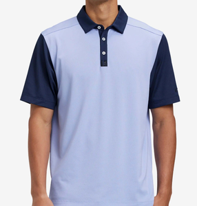 Polo personalizado de algodón y poliéster sublimado Gulf Player Poo camisas diseño en blanco casual sólido Polo camiseta para hombre - Product Image 3