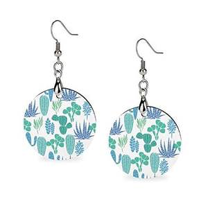 Conjunto de pendientes hechos a mano para hombre, diseño estampado de madera, moda al por mayor, ropa de fiesta, soporte para todas las estaciones - Product Image 5