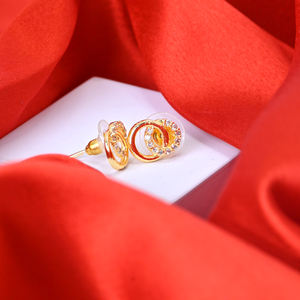 Pendientes de diamantes americanos clásicos para mujer de alta calidad para fiestas, bodas, regalos, compromisos directamente exportados desde la India - Product Image 4