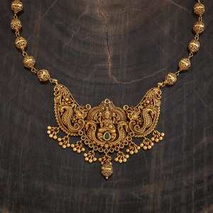 Wedding-Ready Antique Gold <b>Necklace</b> 182528 - Product Image 3