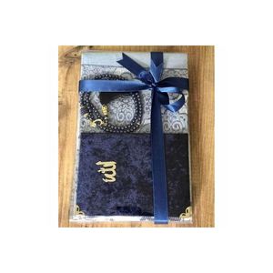 Tappeto preghiera Yasin Set 3 pezzi blu