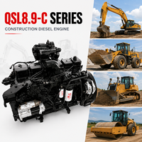 Mesin Diesel Konstruksi Cummins QSL8.9-C260 194kW 260HP 2200RPM 6 Silinder Turbo untuk Mesin Excavator Loader