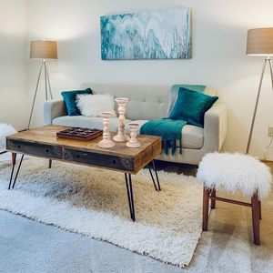 Portavelas de Madera Hechos a Mano |   Juego de Portavelas de Pilar Vintage |   Decoración Rústica para el Hogar - Product Image 3