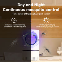 Lampe anti-moustiques LED USB avec couverture de 20 à 50 m² pour un contrôle silencieux des insectes sans produits chimiques dans les chambres, les bureaux et les foyers