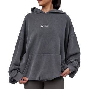 Sudadera con Capucha para Mujer, Estilo Holgado, Mangas Largas, Interior de Felpa Suave para Mayor Calidez y Comodidad, Estilo Pullover, Corte Relajado - Product Image 1