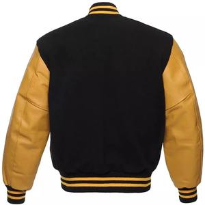 Veste universitaire personnalisable, style formel, pour l'esprit scolaire et l'équipement d'équipe, en coton avec revêtement extérieur, broderie de patch mascotte, coupe ample, printemps - Product Image 3