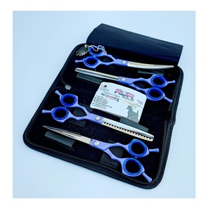 Kit de toilettage professionnel pour chiens, ciseaux droits en acier inoxydable de 8 pouces, ensemble de 4 pièces, fonction antistatique, qualité supérieure 440C - Product Image 6