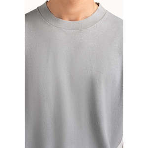Sweater Knit T-Shirt <b>Blank</b> Design MN-TS-SS25-213 200g 300g Fabric <b>Weights</b> Compressed Animated Pattern T-Shirts Screen Heavy - Product Image 1