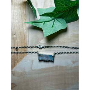 Steve Francisco Cotton <b>Candy</b> Mohave & Sterling Silver <b>Necklace</b> for Gift Occasions - Product Image 2