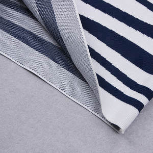 Vestido clásico a rayas sin espalda para mujer, estilo vintage dulce con cintura imperio y cremalleras, talla XS, ideal para día y noche, primavera y otoño. - Product Image 2