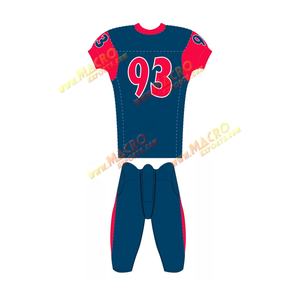 ชุดเล่นกีฬาอเมริกันฟุตบอลผ้าโพลีเอสเตอร์แขนสั้นพิมพ์ลายโลโก้ได้ตามต้องการ - Product Image 6