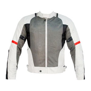 Nueva llegada transpirable hombres impermeable negro textil motocicleta chaqueta de moto mejor calidad chaqueta de moda de cuero - Product Image 1