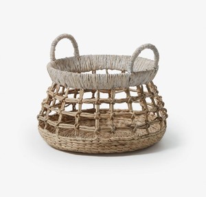 Panier naturel durable paniers jonc de mer jacinthe d'eau panier de jute organisation domestique faire la maison vêtements organisateur - Product Image 1