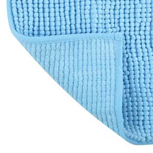 Tapis de bain en chenille 60x90 cm bleu clair - Product Image 2