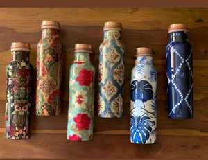 Bouteille d'eau en cuivre martelé bouteille d'eau en cuivre vente en gros fabricant - Product Image 1