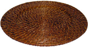 Sous-plat rond en rotin brun foncé de taille personnalisée, napperons en rotin, vente en gros à prix avantageux, réceptions de mariage et occasions spéciales - Product Image 6