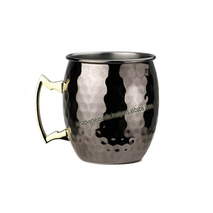 Taza de mula de Moscú de acero inoxidable de alta calidad con mango de latón para servir cerveza Soda u otras bebidas frías - Product Image 1