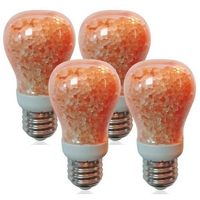 Lampe en sel rose naturel avec ampoules LED 60W et nouvelle technique de sculpture pour une lumière incandescente fantastique