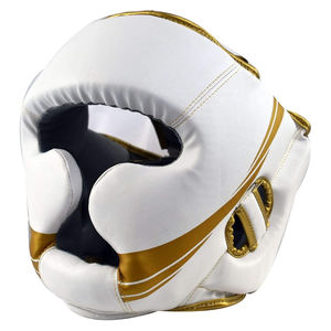 Protège-tête de boxe d'entraînement de qualité supérieure pour adultes, durable, confortable, solide, protecteur, couleur blanche, protège-tête de combattant MMA - Product Image 4