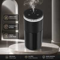 Diffuseur d'arômes intelligent pour voiture, support de tasse, ultrasons, nano-brume, 3 modes de parfum, lumière d'ambiance nocturne, grand réservoir d'huile pour la maison