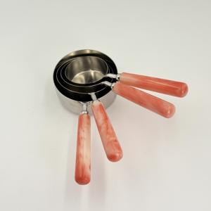 Classic Design Stainless Steel <b>Measuring</b> <b>Cups</b> With Resin Handle High Quality Mirror Polished <b>Measuring</b> <b>Cups</b> in Good Price - Product Image 3