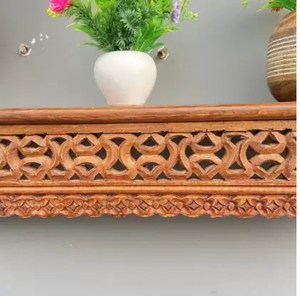 Étagère décorative en bois étagères de rangement murales pour la maison hôtels salon cuisine salle de bain accessoires de décoration en gros - Product Image 2