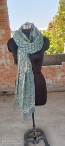 Kota Doria bloque impreso hecho a mano Dupatta mujeres indias tradicional muy famoso Dupatta precio bajo Dupatta - Product Image 3