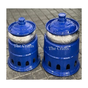 Plat de service en bois et acier inoxydable au design attrayant, pour fondue, avec trois couleurs et tailles différentes - Product Image 6