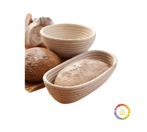 Panier en rotin à pain ovale naturel Panier en rotin fait à la main pour le stockage de la pâte et la décoration intérieure - Product Image 6