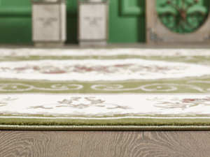 Alfombra turca de lujo hecha a máquina, modelo Laila Green, verde premium para sala de estar, del fabricante de Gaziantep. - Product Image 4