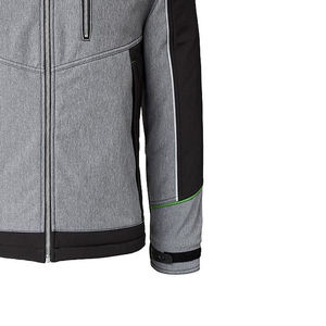 เสื้อแจ็คเก็ตซอฟต์เชลล์มีฮู้ดพิมพ์ลายดิจิทัลสำหรับผู้ชาย สกรีนโลโก้ได้ตามต้องการ เสื้อกันลมคุณภาพสูงสำหรับกิจกรรมกลางแจ้ง ขายส่งเสื้อแจ็คเก็ตซอฟต์เชลล์สำหรับผู้ชาย - Product Image 3