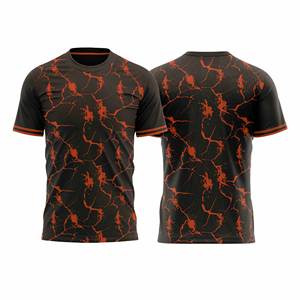 T-shirt d'entraînement de football en tissu polyester doux |   Impression de logo personnalisé |   Tissu régulateur d'humidité - Product Image 2