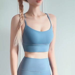 Top personalizado de alta calidad para mujer, Top corto de Yoga para entrenamiento, Sujetador deportivo para Fitness - Product Image 1