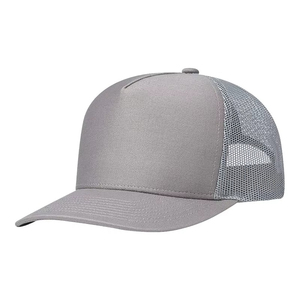 Casquettes de sport à 6 panneaux, couleur grise, visière décontractée, casquette de baseball en maille semi-ajustable pour hommes et femmes - Product Image 1