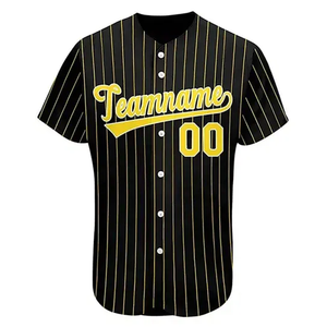 Uniforme de baseball personnalisé grande taille pour hommes vêtements de sport respirants avec nom et numéros de l'équipe imprimés par sublimation - Product Image 5