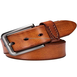 Cinturón de cuero casual para hombres cinturón casual de cuero de moda ligero con estilo con hebilla de latón de diseñador pedido al por mayor aceptado - Product Image 2