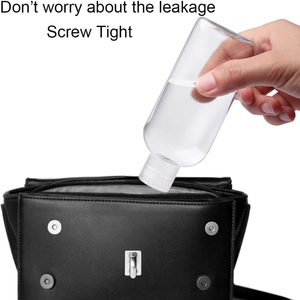 Bouteille en plastique PET de 310ml Bouteille cosmétique transparente avec bouchon rabattable Emballage de lotion de shampooing de voyage rechargeable Usine du Vietnam - Product Image 5