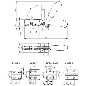 AMF Size 2 Horizontal Foot <b>Clamp</b> No. 6830 Horizontal Product Category - Product Image 3