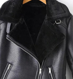 Veste en cuir haut de gamme pour femmes, coupe ajustée, pour un usage quotidien, extérieur, surdimensionnée, tricotée - Vente en gros - Product Image 3