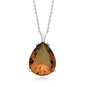 20x25mm Poire Conception Sultanite Pierre Charme Collier Turc À La Main En Argent Sterling 925 En Gros Fine Jewelry - Product Image 3
