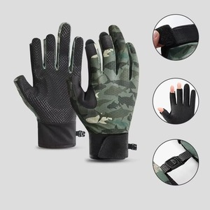 Gants de pêche sans doigts hommes femmes pour kayak gants de Sport randonnée en plein air UPF50 + gants de pêche au soleil sans doigts - Product Image 1