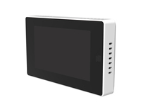 Thermostat intelligent WiFi Tuya carré avec capteurs et écran tactile, design moderne, 24VAC pour systèmes HVAC, certifié FCC, OEM/ODM
