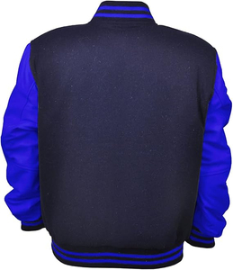 เสื้อแจ็กเก็ตผู้ชายแบบลำลองงานตามสั่งเสื้อแจ็กเก็ตทีมวิทยาลัยแบบเท่ๆสำหรับมหาวิทยาลัยบอมเบอร์ - Product Image 3