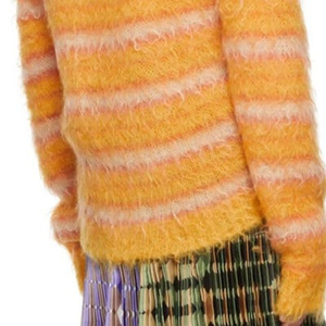 Pull vintage pour femme, impression numérique, tricot respirant, 100% laine, coupe ample, décontracté, style streetwear d'hiver, pull pour femme - Product Image 3