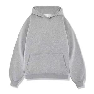 Heavy Weight Boxy Fit Custom Blank Unisex Sudaderas con capucha de gran tamaño Heavyweight Cotton Stringless Hoodie - Product Image 2