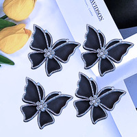 Nouveau strass Non-tissé papillon diamant chaud motif chaud maille bricolage vêtements Patch chaussures sac chapeau accessoires