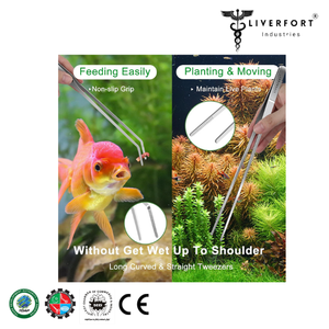 2024 Limpieza de acuario de alta calidad, juego de herramientas de 4 piezas, planta acuática, pecera, herramientas para plantas, Kit de herramientas largas para acuario, LIVERFORT INDUSTRIES - Product Image 2