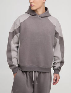 Haute qualité 100% coton 400 GSM survêtements personnalisés lourds sérigraphiés logo pull surdimensionné à capuche et Baggy Joggers ensemble - Product Image 5