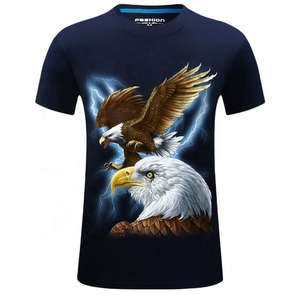 2024 Logo personnalisé Polyester séchage rapide respirant crâne 3D numérique DTG impression col rond qualité supérieure Sublimation hommes t-shirts - Product Image 3