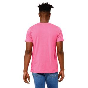 T-shirt col rond pour hommes coupe régulière, teint uni, manches courtes, tricoté, confortable, léger et décontracté, tenue de tous les jours - Product Image 3